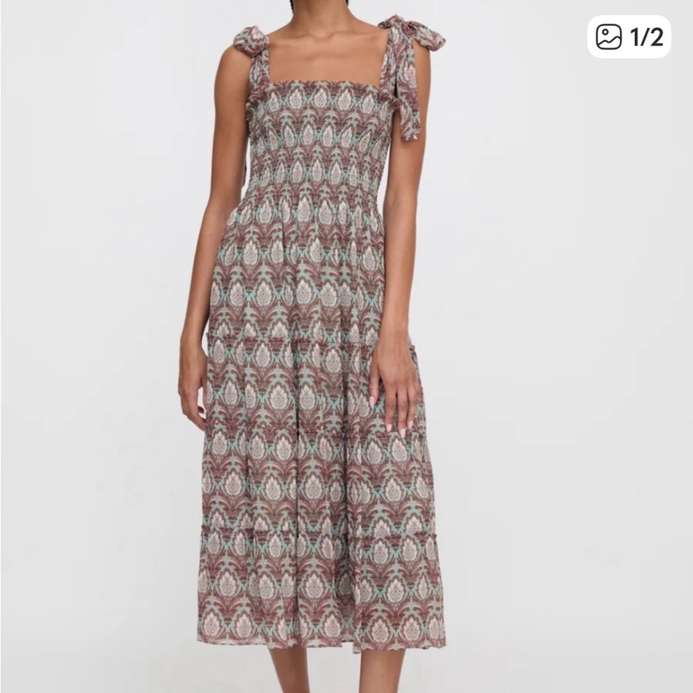 NWT The Ribbon Ellie Nap Dress - Sage pinecone - small